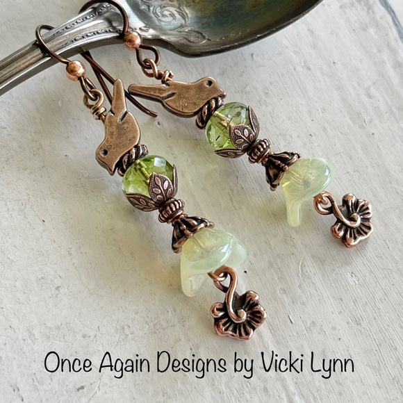 ARTISAN Earrings “Botanical Friends” - Dangles - Picture 7 of 12